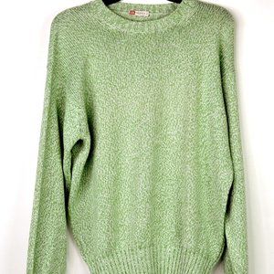 GIORGIO'S OF PALM BEACH  SIZE 24 GREEN UNISEX CASHMERE SWEATER
